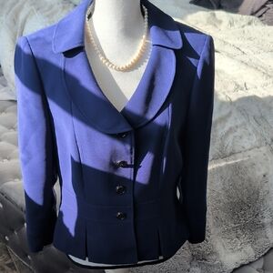 Tahari ASL Royal Blue Women's Blazer